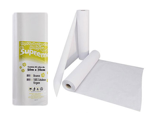 Papel Higiênico Folha Simples Supremo Silver 8 Rolos x 100 Metros
